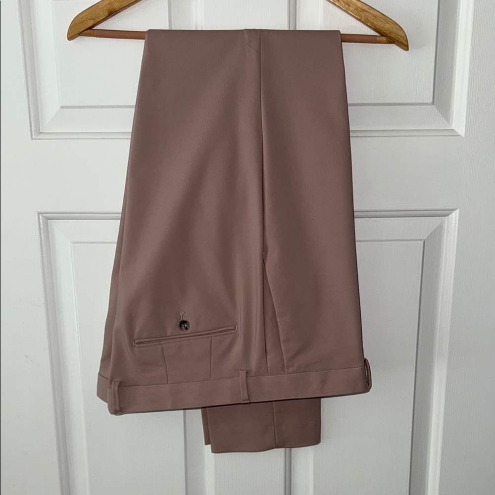 Topman Brown Dress Pants Classic Tailored Cut